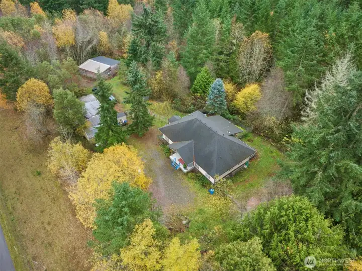 Aerial perspective highlighting everything this property has to offer