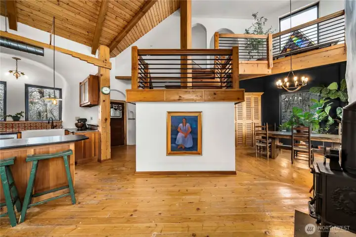 floors salvaged from a 1900s local car dealership