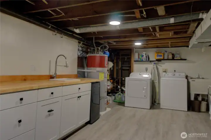Downstairs utility/laundry room