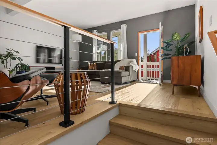 Modern and stylish finishes throughout. Door to covered front deck