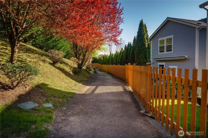 Convenient neighborhood walking trail