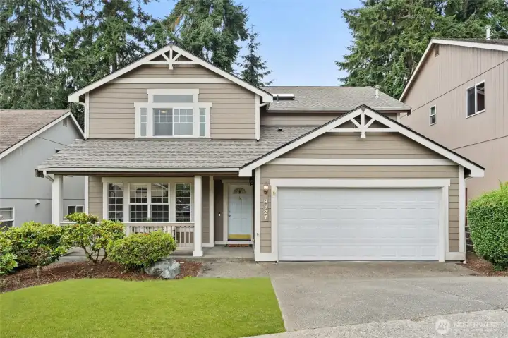 Front of home with grass enhancement