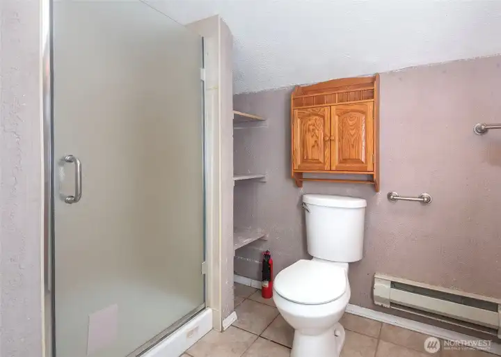 3/4 bathroom on the 2nd floor of the house.