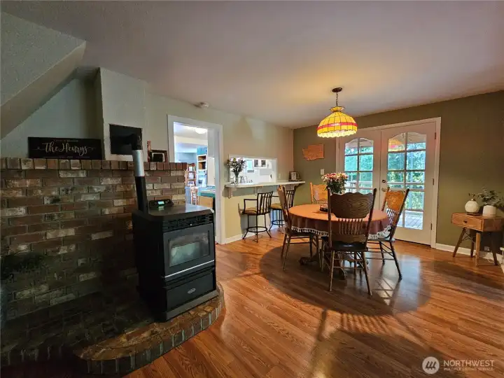Pellet Stove keeps you cozy all Winter!