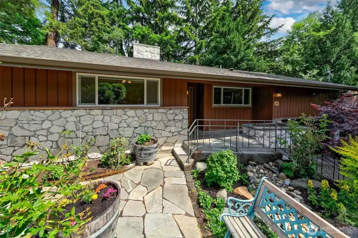 Classic Mid-Century Modern home located on Thornton Creek.