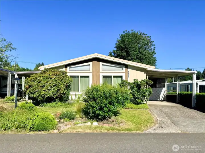 Front of home.