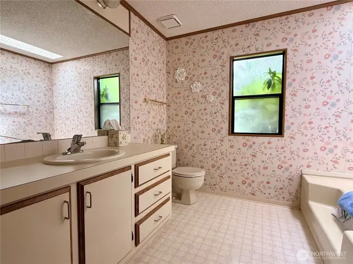 Primary bathroom.