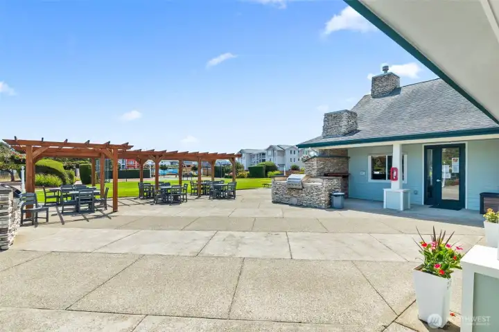 Patio area of the clubhouse Patio area of the clubhouse