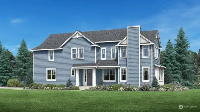 The Elm Shingle by Toll Brothers. Artist rendering