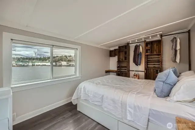 Plenty of room for queen size bed...