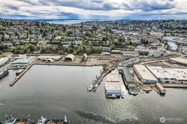 View to the West overlooking the Puget Sound in the distance...
