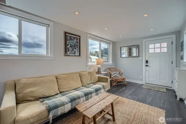 Large open 14' wide living space on the main level...
