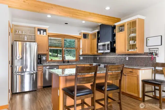Granite countertops & island