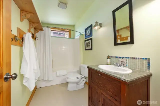 Lower studio bathroom