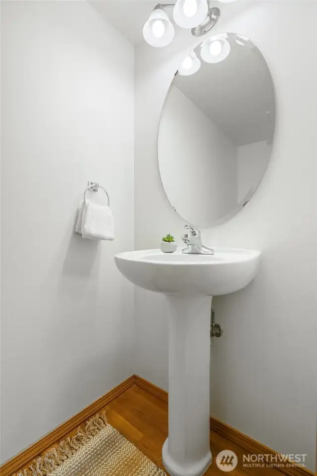 Half bath on the main floor.