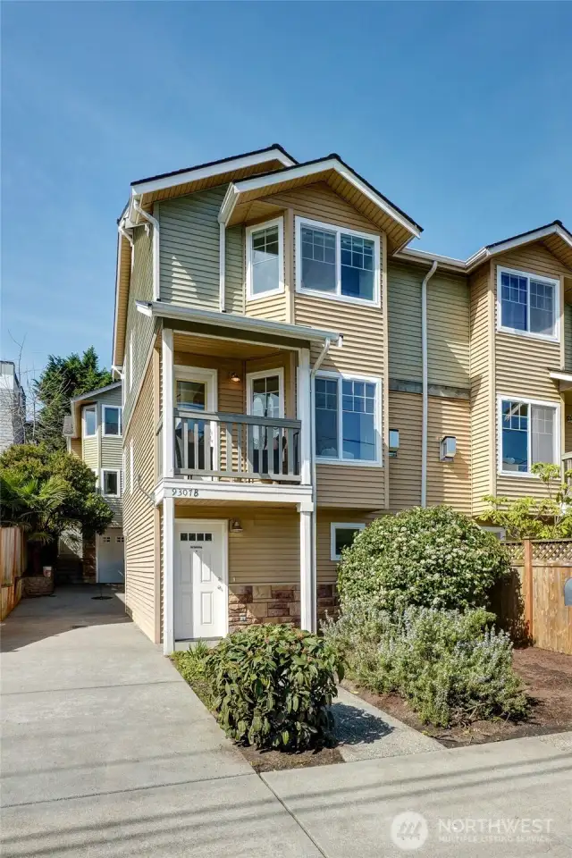 There's a one car garage in back, and street parking in front.