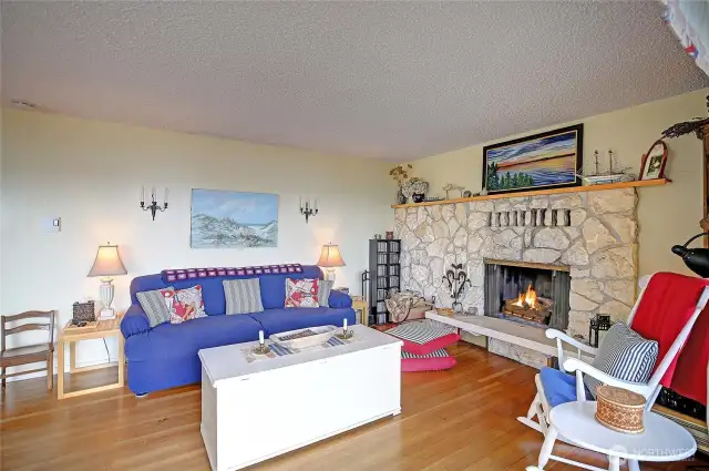 Wood Burning Fireplace for Cozy Nights In and Year-Round Enjoyment~