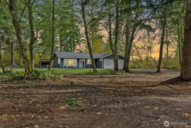 Discover this one-of-a-kind gem nestled on 3 acres of lush, tranquil forest. This marvelous property offers a peaceful retreat with endless possibilities. Boasting 3 bedrooms, 2 baths, a living room, a family room, and a 2-car garage, this astonishing home provides ample comfort and has undergone impeccable renovations with substantial upgrades. Offering both quality and convenience, all at a very attractive price of $573,900, this home embodies timeless beauty and luxury.