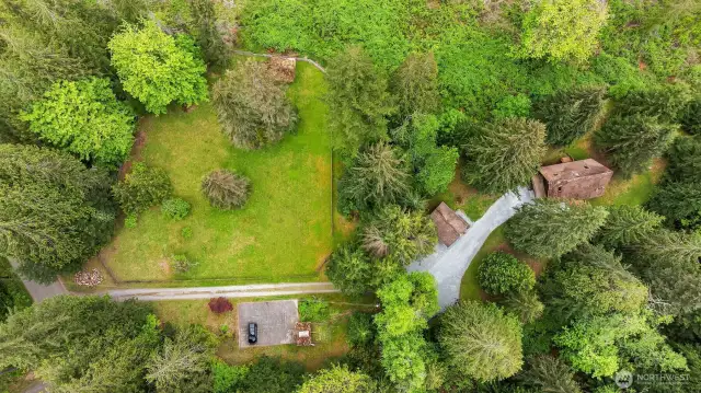Top down view of the property