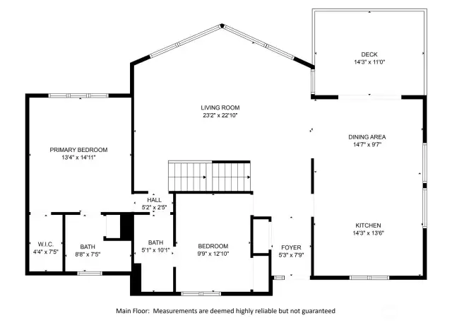 Main level floorplan