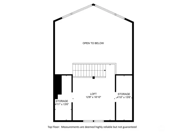 Upper level floorplan