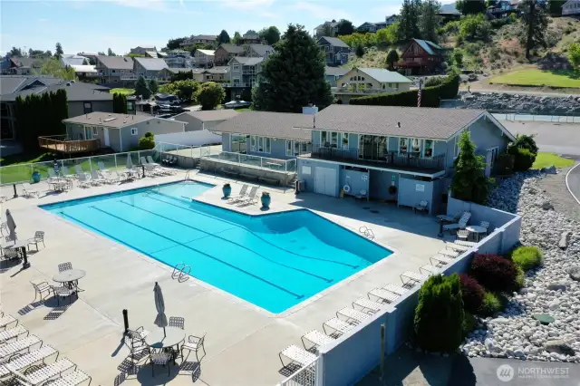 Heated community pool