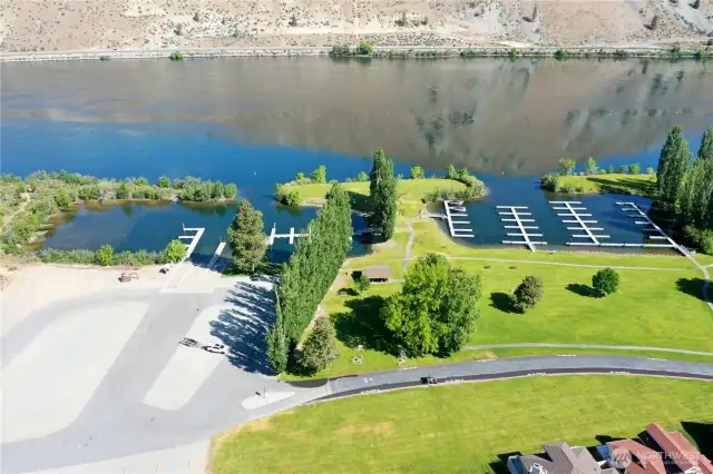 Community boat launch and marina