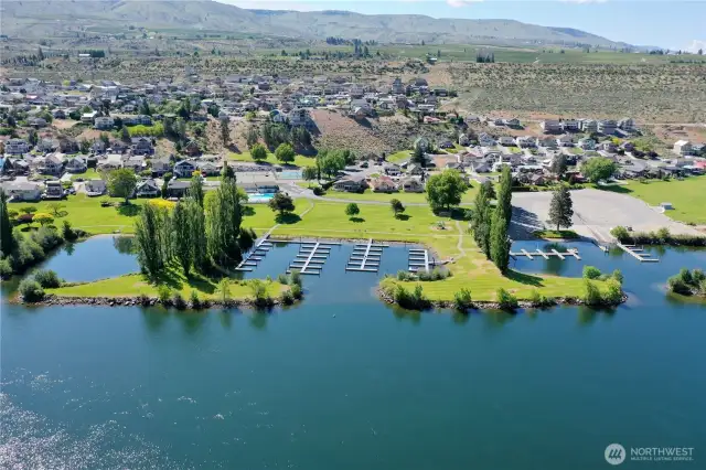 Community boat launch and marina