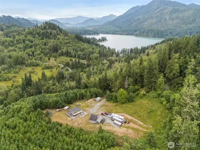 Plenty of room to stretch out. Use Cabin as ADU and Build a Big Beautiful Custom Home