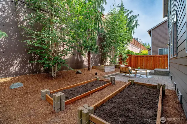 Very private feel to the backyard, not looking into other houses.