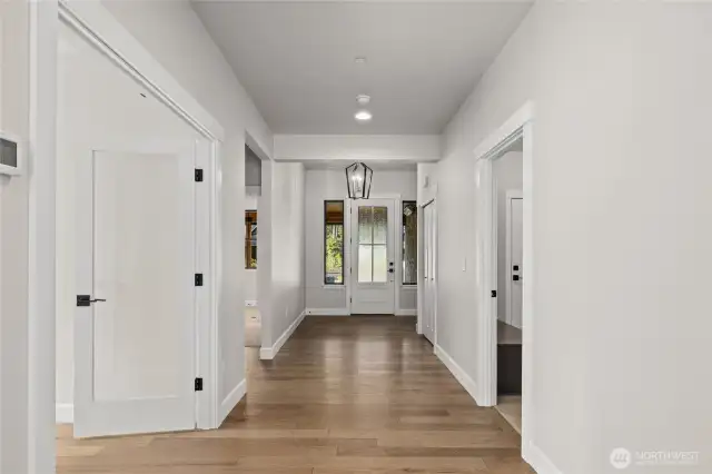Bedroom #2 with french doors can easily be an office.
