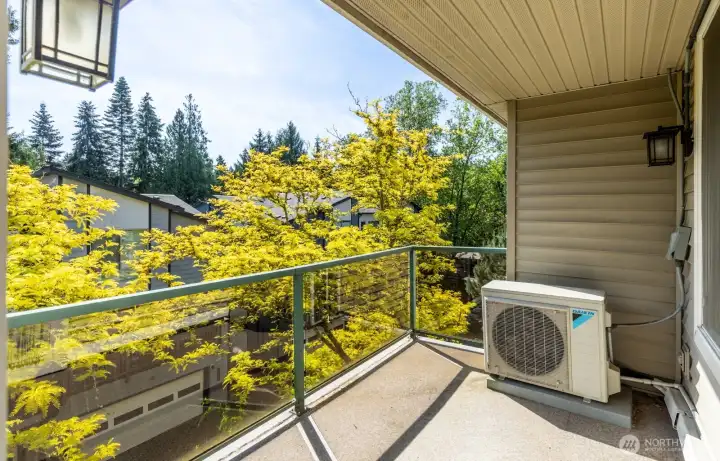 Balcony off living room