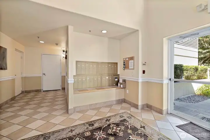 Lobby of building