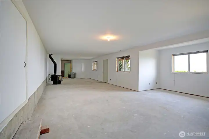 Roughed in basement ready for your ideas!