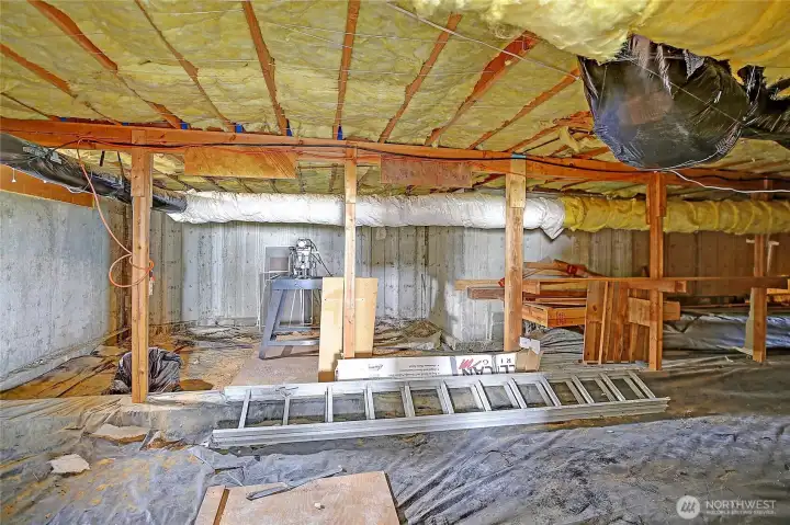 Lots of under home storage