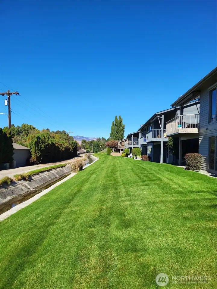 View North on Lower Level Yard / Borders Irrigation Ditch
