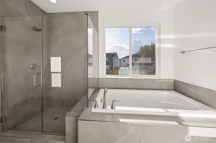 Actual Home - Primary Deluxe Bathroom