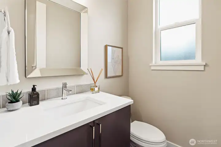 Downstairs powder bath.