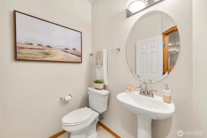 Main floor half bath