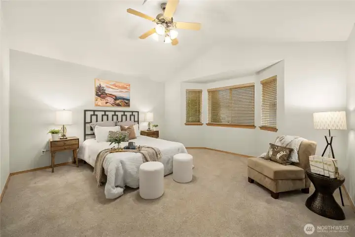 Large primary suite.