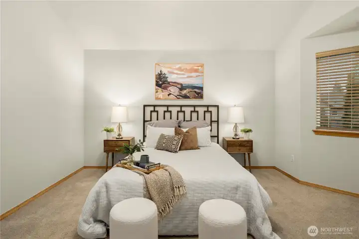 Large primary suite.