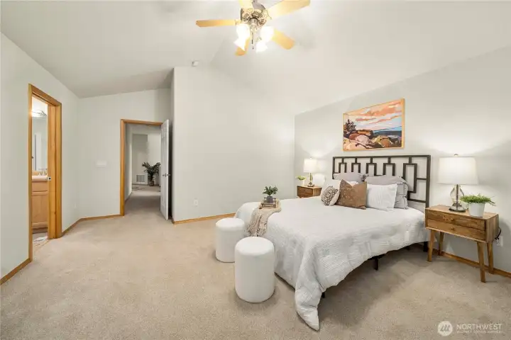 Large primary suite.