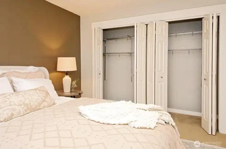 With double standard sized closets.