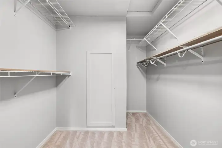 Walk-in closet.