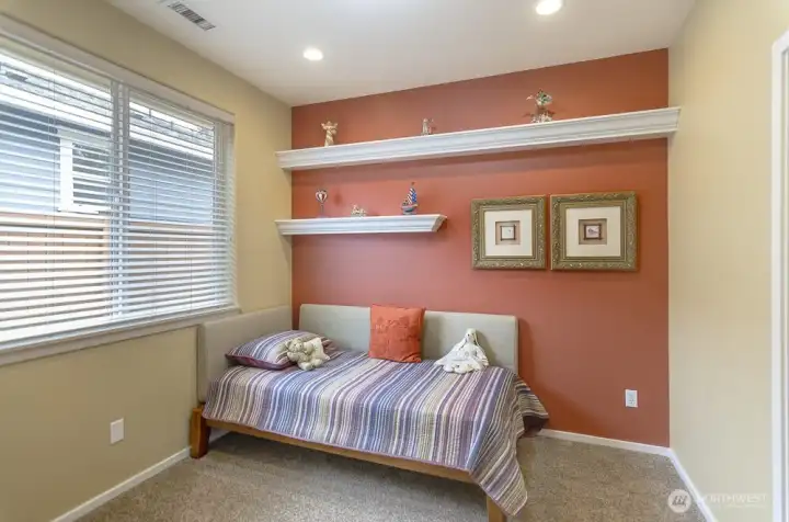 Second bedroom works great as a guest room or craft room.  It also has a walk-in closet.