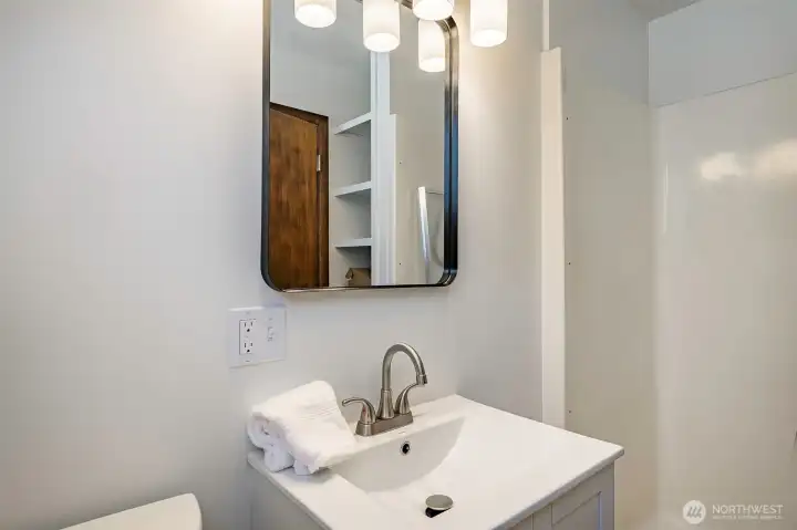 3/4 Bath off Laundry Room