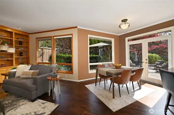 With lots of windows.