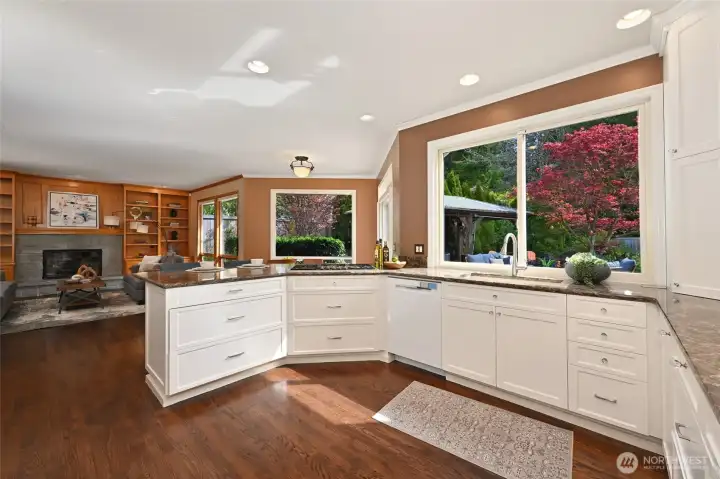 Kitchen was recently renovated.