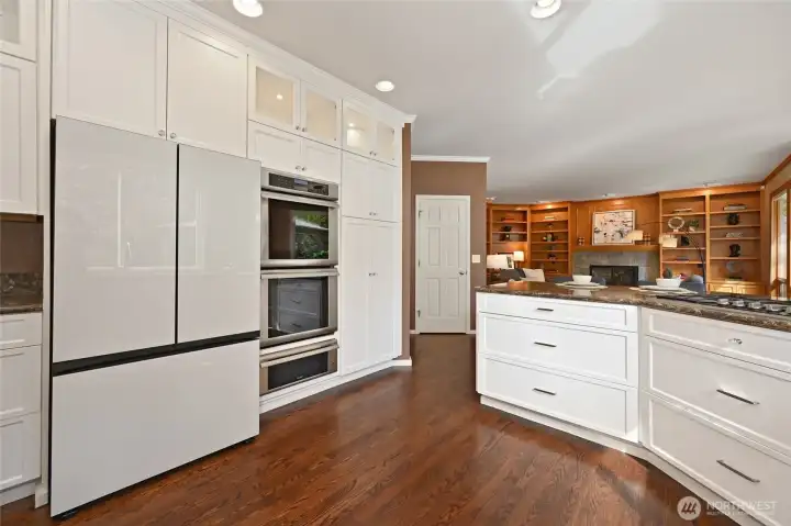 With newer cabinetry and appliances.