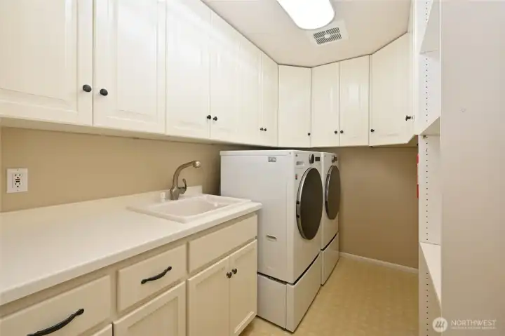Laundry room on the main floor.